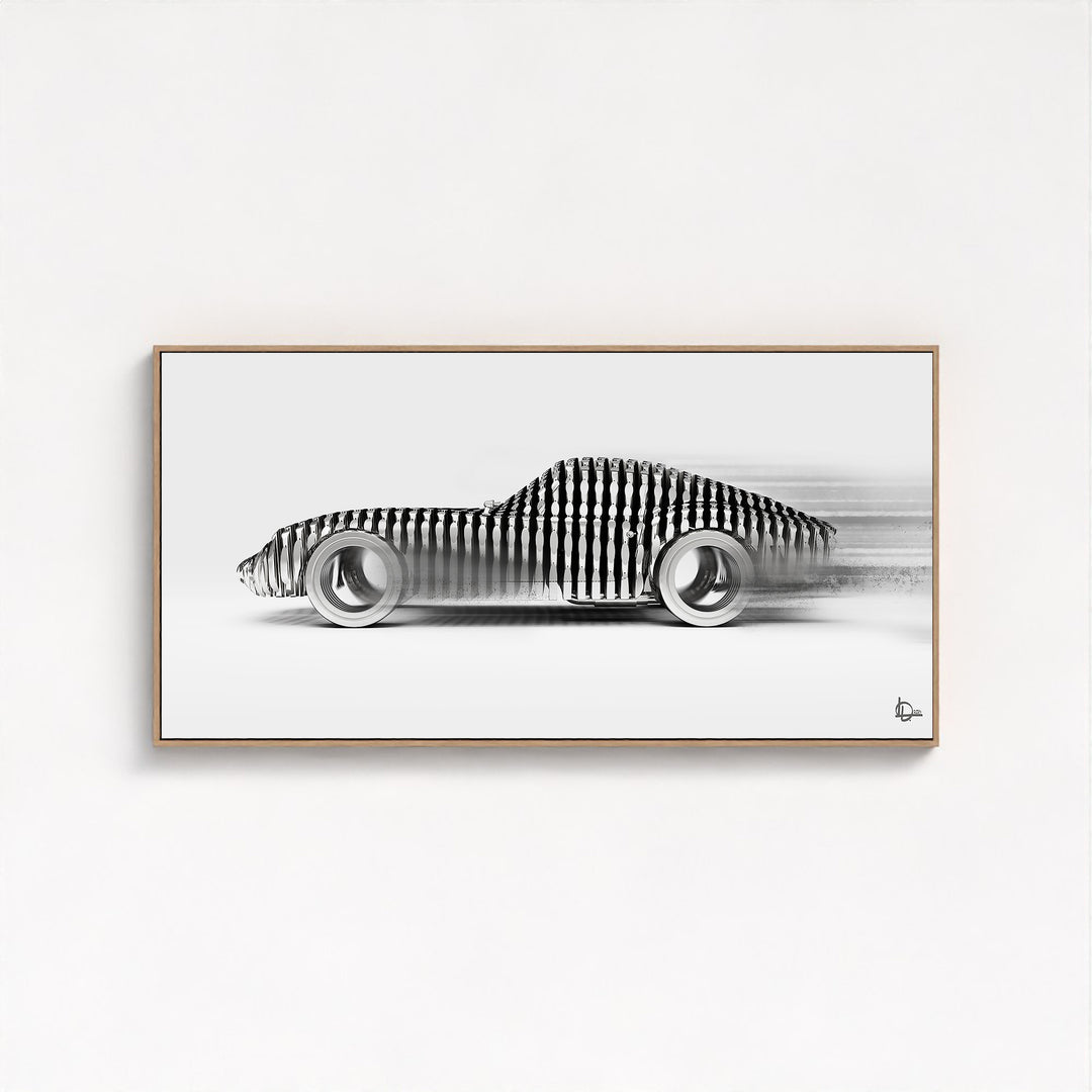 250 GTO 'Cylindrism' Framed Canvas