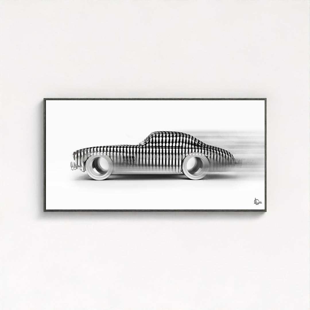 300 SL 'Cylindrism' Framed Canvas