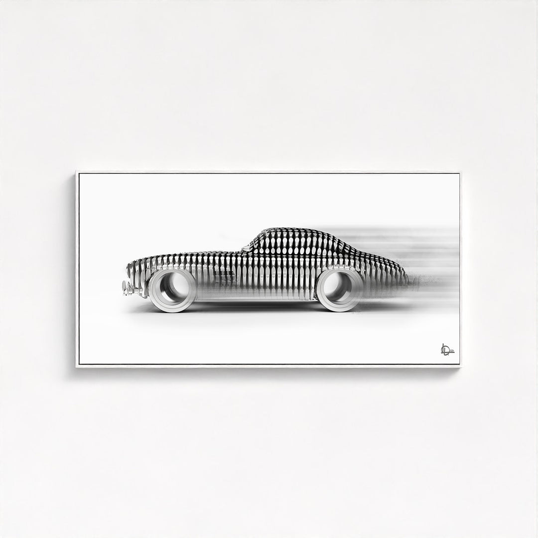 300 SL 'Cylindrism' Framed Canvas