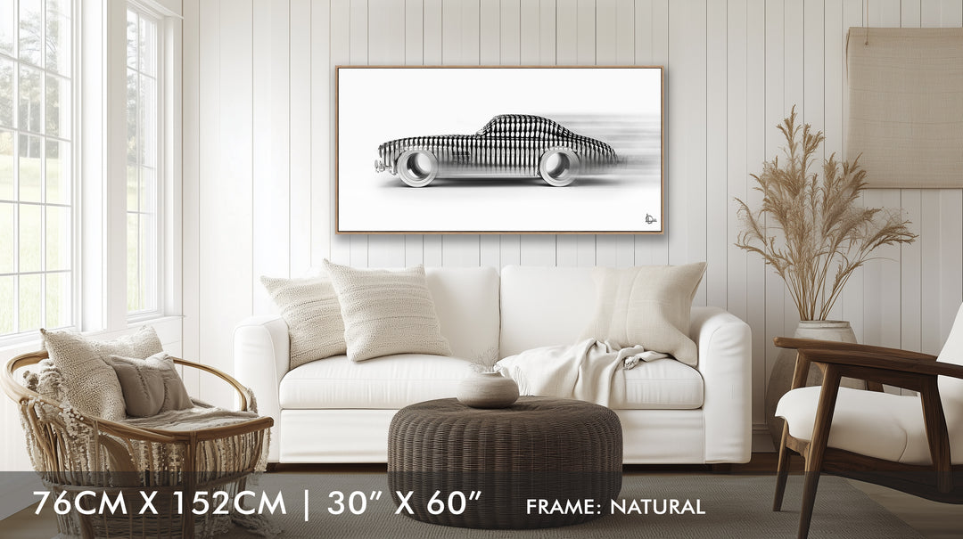 300 SL 'Cylindrism' Framed Canvas