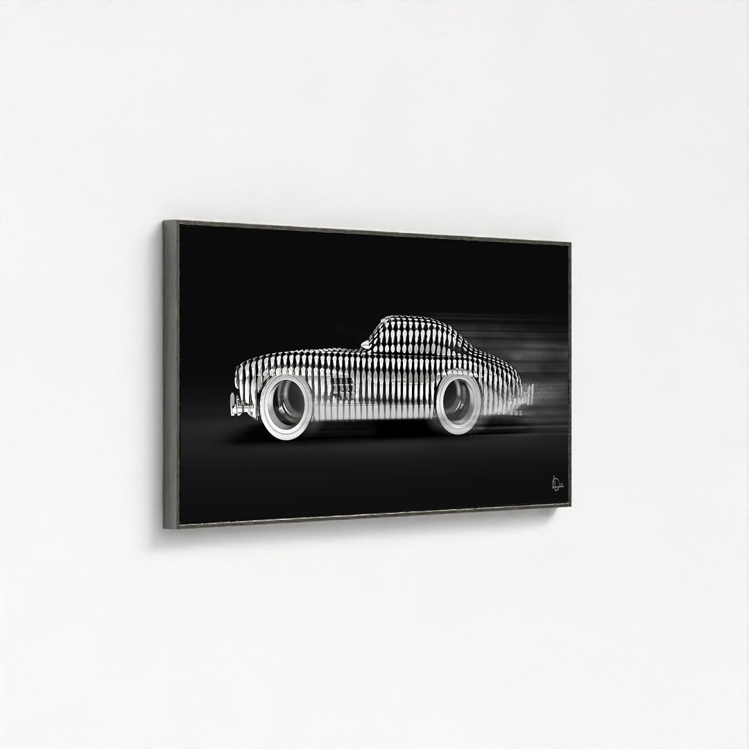 300 SL 'Cylindrism' Framed Canvas - Black Edition