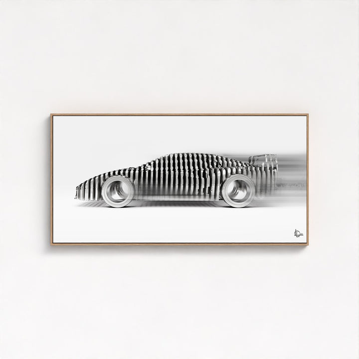 F40 'Cylindrism' Framed Canvas