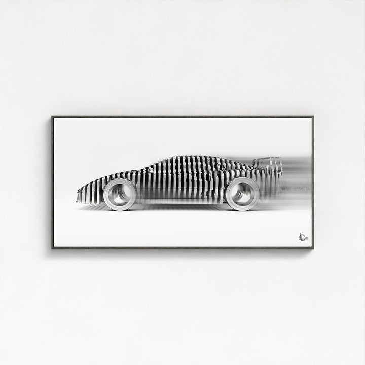 F40 'Cylindrism' Framed Canvas