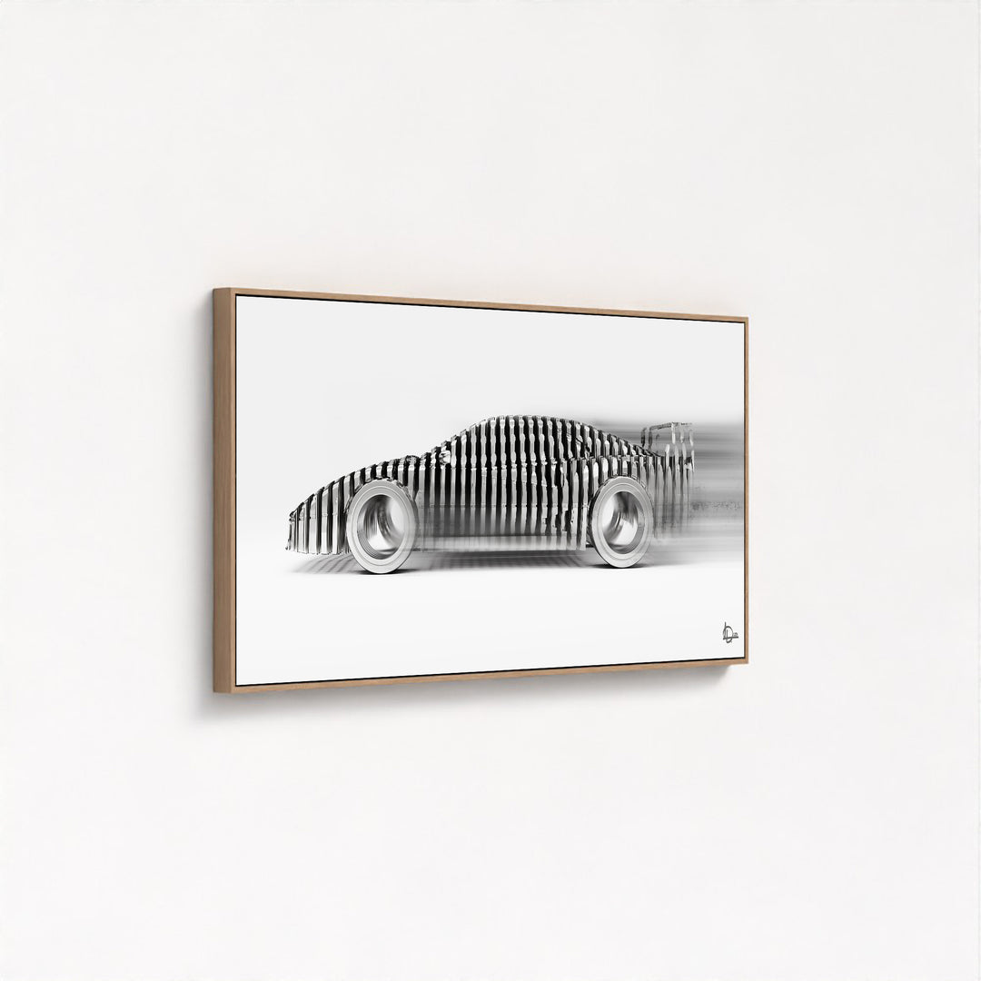 F40 'Cylindrism' Framed Canvas