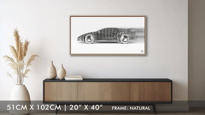 F40 'Cylindrism' Framed Canvas