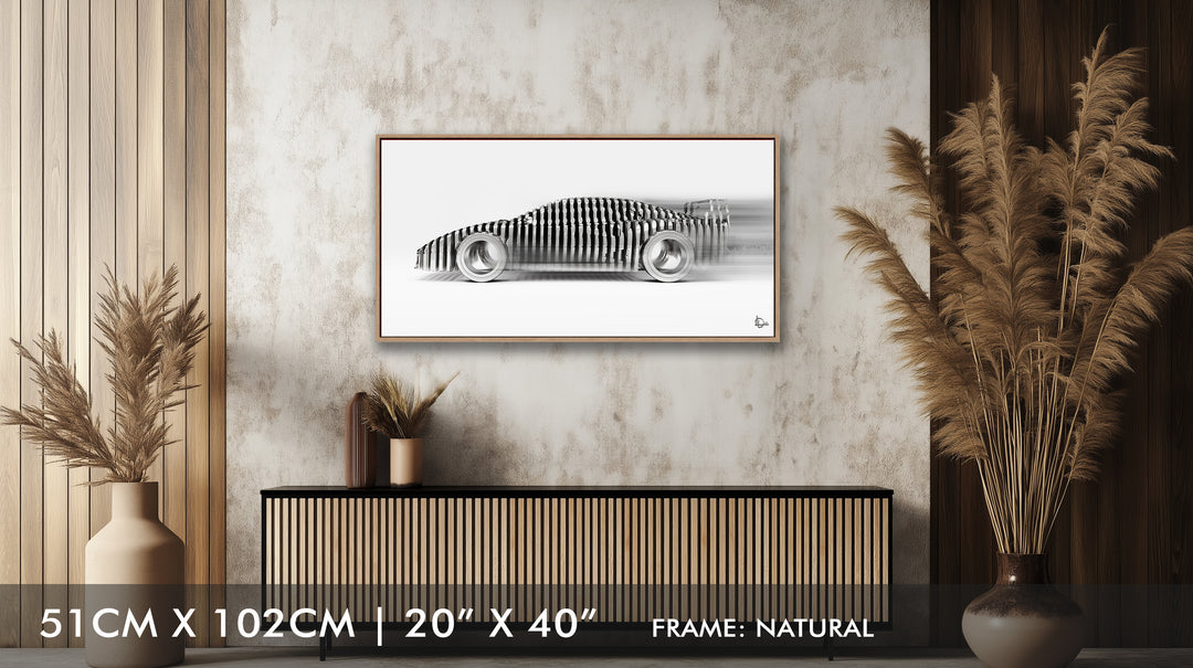 F40 'Cylindrism' Framed Canvas