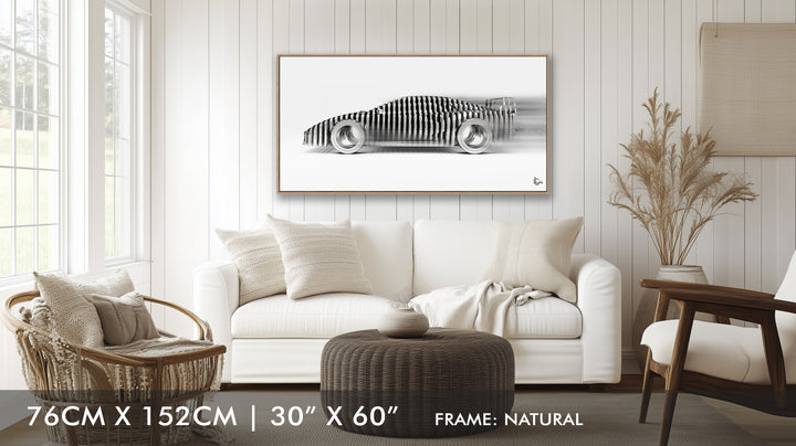 F40 'Cylindrism' Framed Canvas