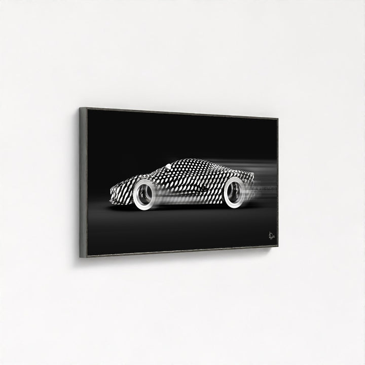 LaFerrari 'Cylindrism' Framed Canvas -Black Edition