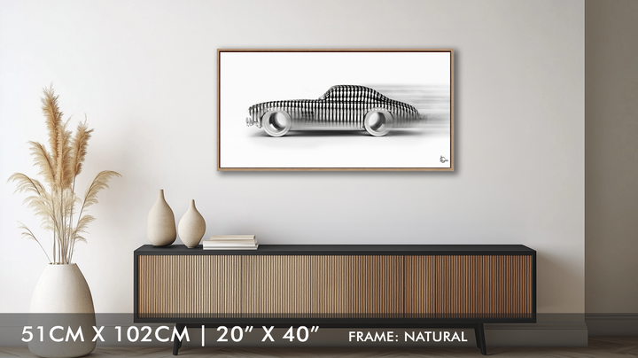 300 SL 'Cylindrism' Framed Canvas