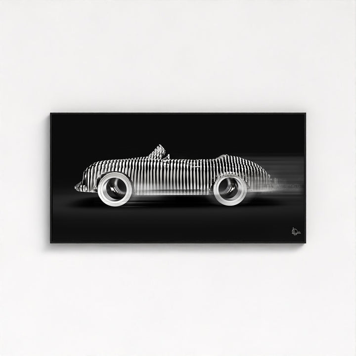 Speedster 'Cylindrism' Framed Canvas - Black Edition