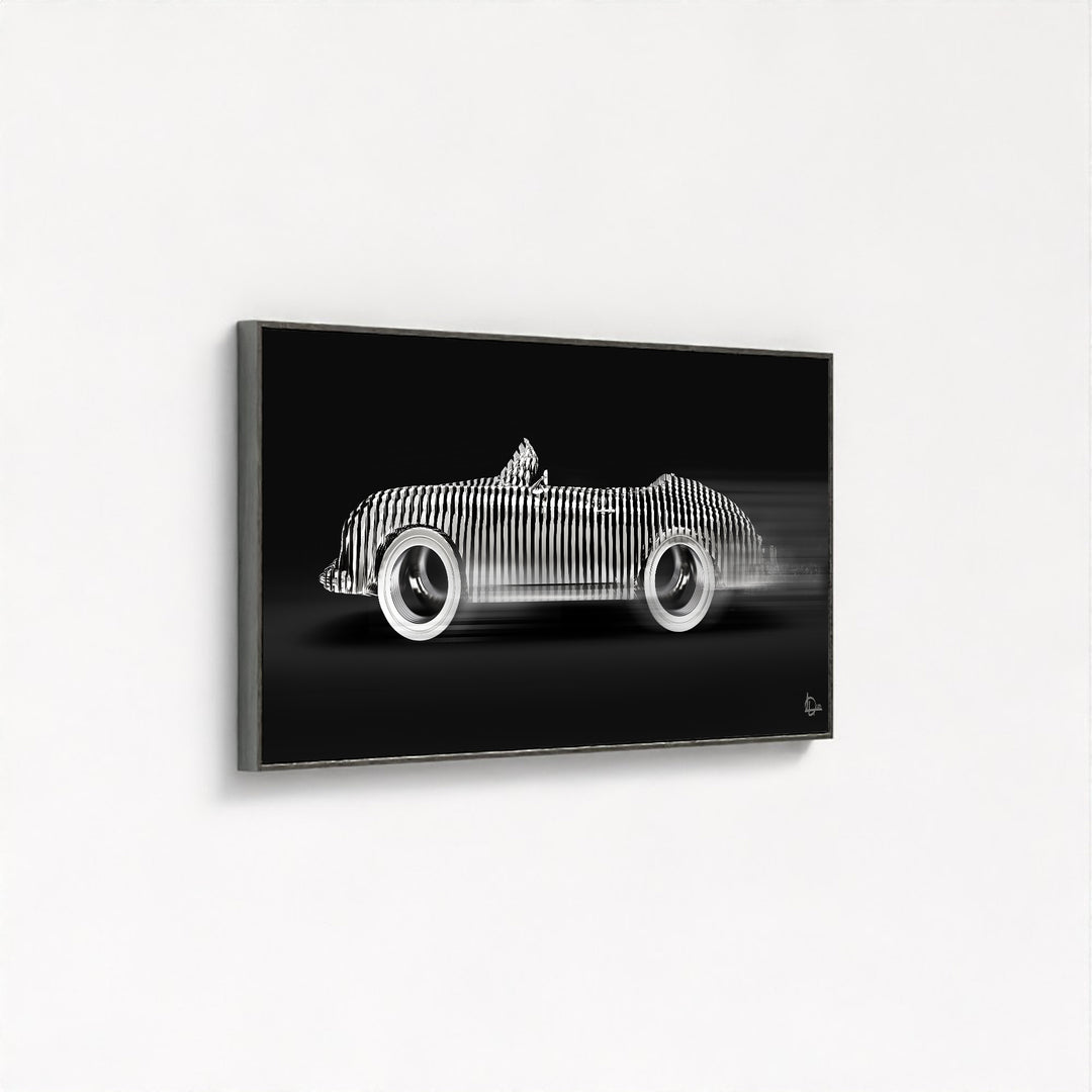 Speedster 'Cylindrism' Framed Canvas - Black Edition